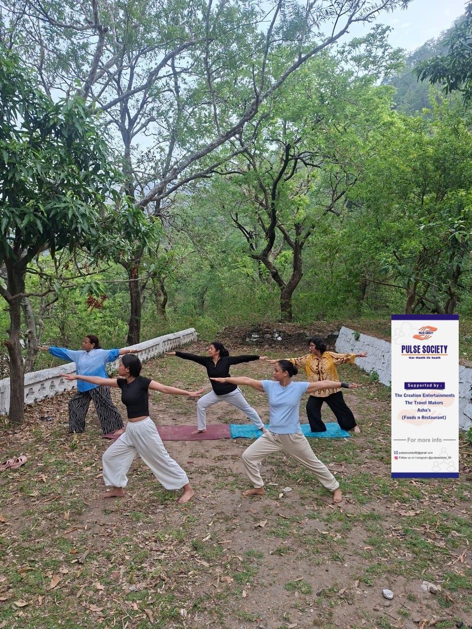 Yoga, Wellness & Togetherness: Pulse Society’s International Yoga Day Celebration at Rishikesh 🌿
